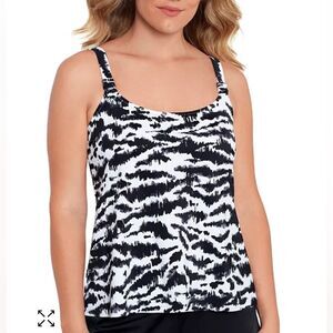 SWIM SOLUTIONS Women's A-Line Tankini Swimsuit Size 8